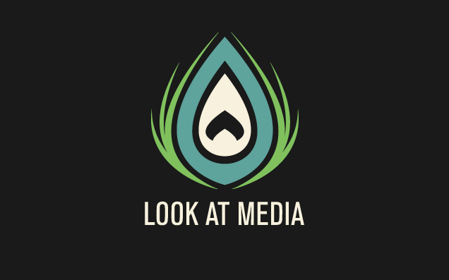 Look at Media logo design and branding.