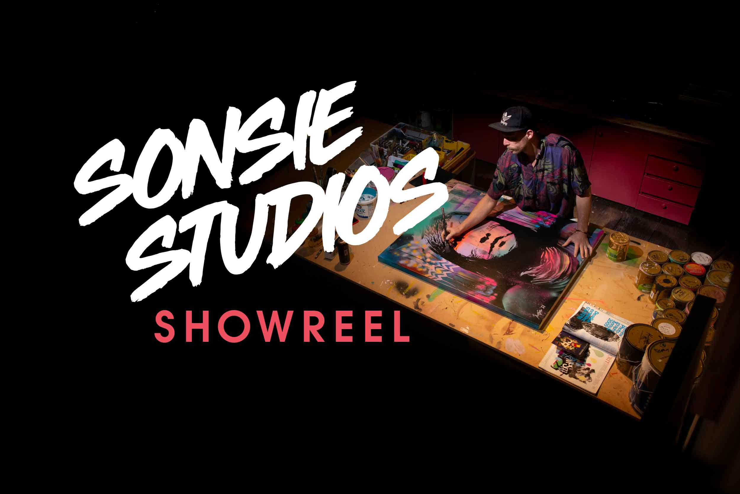 Sonsie Studios showreel of Paul Sonsie designing projects.